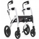 Rollz Motion² Rollator/Rolstoel Pebble White